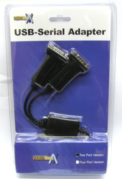 Cables Direct USB2-SERIALDUAL cable interface/gender adapter USB 2x RS-232 Black