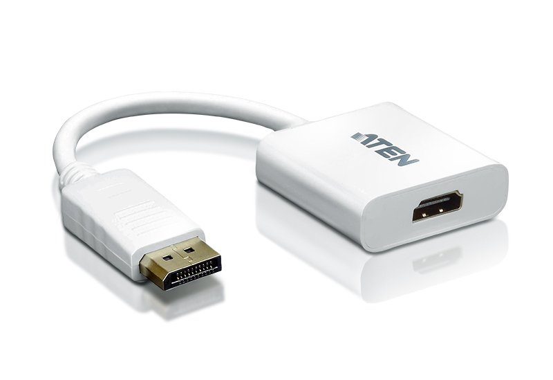 Aten DisplayPort/HDMI DisplayPort Male HDMI Type A female White