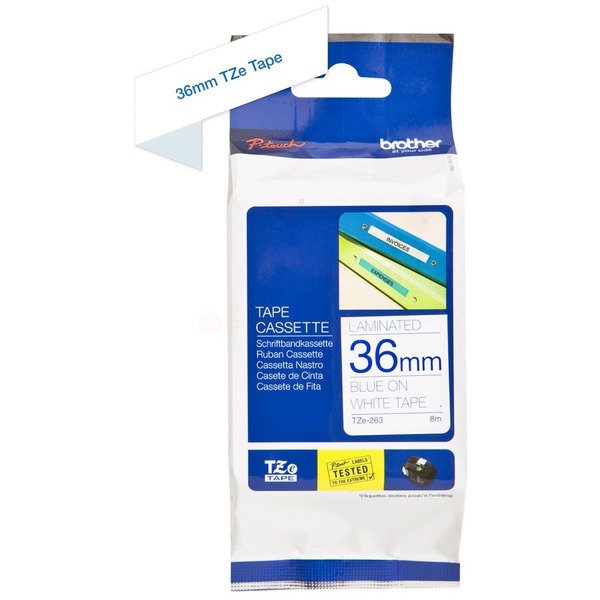 Brother TZE-263 P-Touch Ribbon, 36mm x 8m