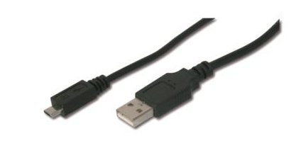 ASSMANN Electronic AK-300127-010-S USB cable 1 m 2.0 USB A Micro-USB B Black
