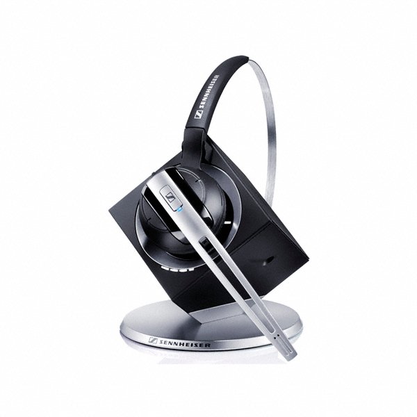 Sennheiser DW 10 USB Office Headset Ear-hook,Head-band Black,Brushed steel