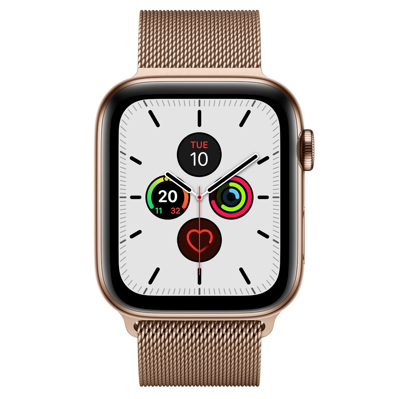 Apple Watch Series 5 smartwatch OLED Gold 4G GPS (satellite)