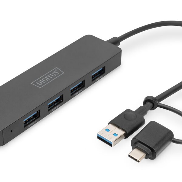 DIGITUS USB 3.2 Hub 4 Port Slim Line