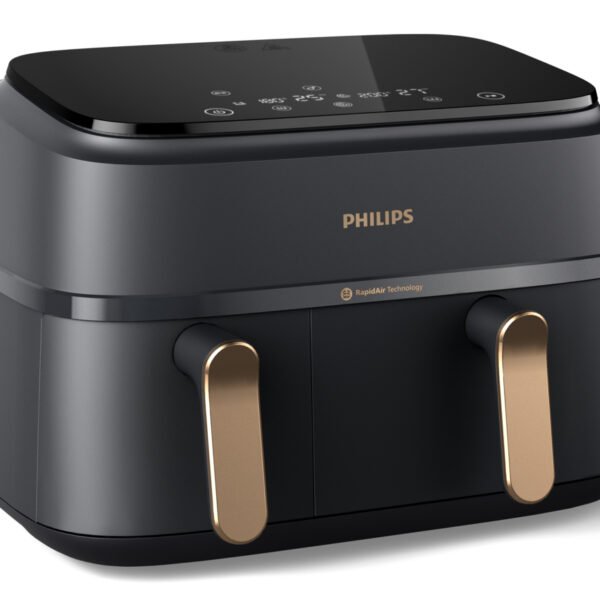PHILIPS 3000 Series Airfryer Dual Basket Black