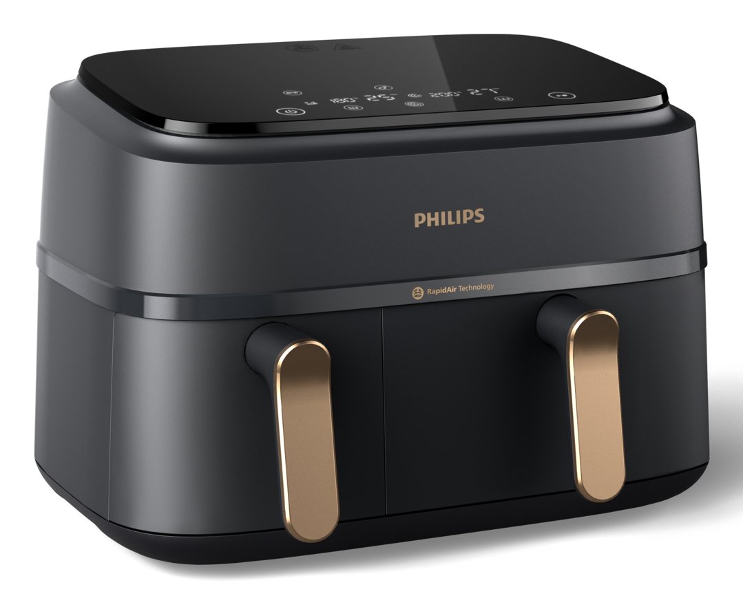 132niNoSqUqe3Sv9ES8h6g.r.jpg PHILIPS 3000 Series Airfryer Dual Basket Black - Image 1