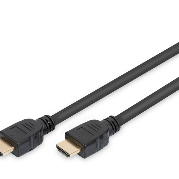 DIGITUS HDMI Ultra High Speed connection cablee type A M/M 1m w/Ethernet UHD 8K 60Hz Gold Black