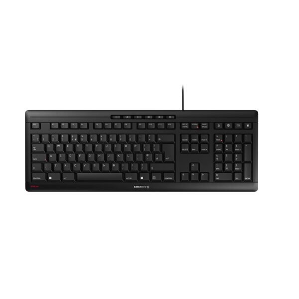 CHERRY STREAM Keyboard Corded QWERTY UK Black