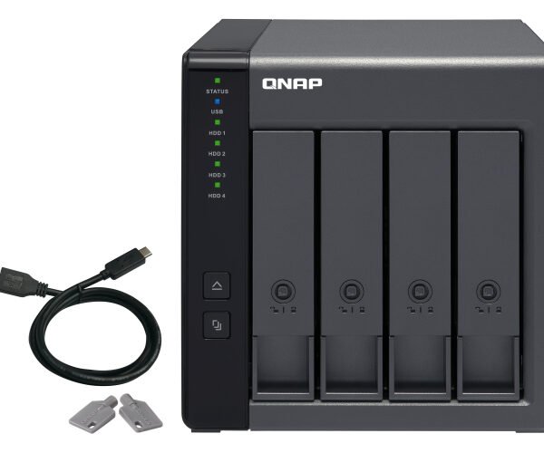 QNAP TR 004 HDD/SSD enclosure 2.5 inch / 3.5 inch Black
