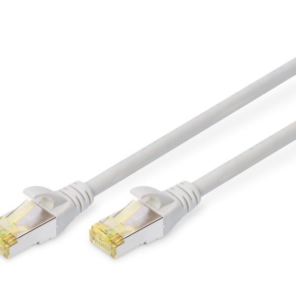 DIGITUS CAT 6A S/FTP patch cord cu LSZH AWG 26/7 length 1.5m grey