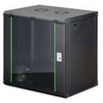 DIGITUS 12U wall mounting cabinet 607x600x450 mm Black
