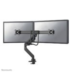 NEOMOUNTS NEXT Core Dual Crossbar Monitor Arm 17 32inch 1 8 kg/screen Gas Spring 180 Degrees Stop Mechanism Topfix Black