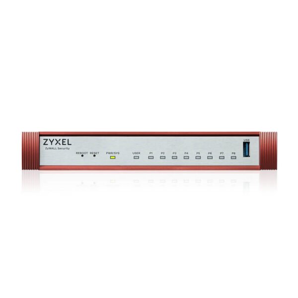 ZYXEL USG FLEX 100 H 8 Gigabit user definable ports 1 USB with 1 YR Entry Defense Pack