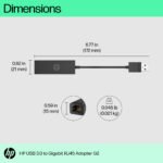 HP INC. USB 3.0 to Gigabit RJ45 Adapter G2