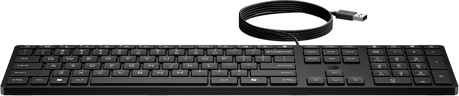 L73RlAmIEECgBypWvBTYFg.r.jpg HP INC. 320K Wired Desktop Keyboard (9SR37UT) QWERTY - Image 1