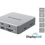 CONCEPTRONIC 15 in 1 DisplayLink USB 3.2 Gen 2 Docking Station USB A 5Gbps x 2 USB A 10Gbps x 2 USB C 10Gbps x 2 HDMI x 2 DisplayPo