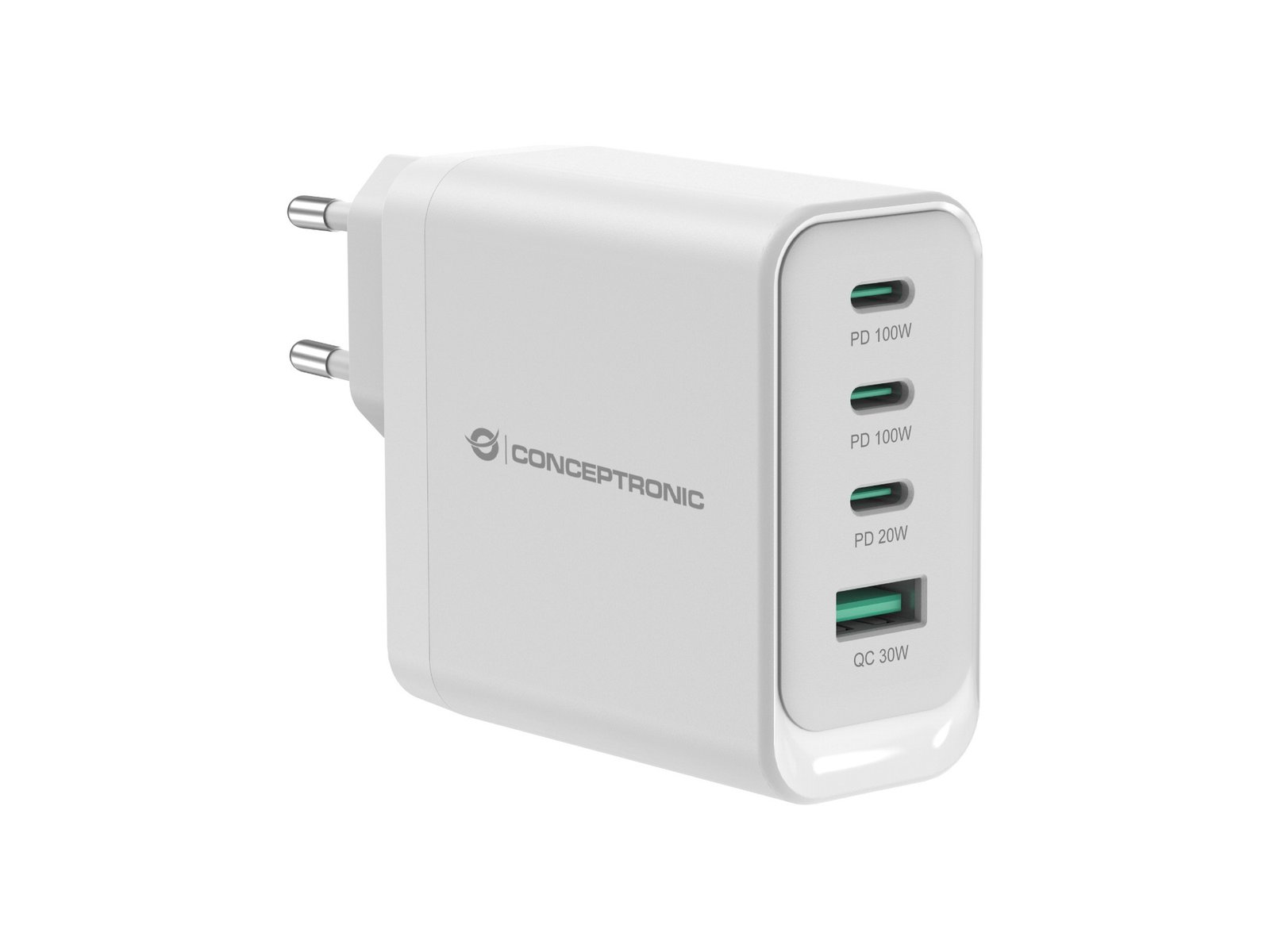 Lr39V3pM5EawHZ2mCtGoCw.r.jpg CONCEPTRONIC 4 Port 100W GaN USB PD Charger USB C x 3 USB A x 1 QC 3.0 PPS PD 3.0 - Image 1