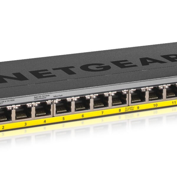 NETGEAR 16 Port Gigabit Ethernet Unmanaged PoE+ Switch with FlexPoE (76W)