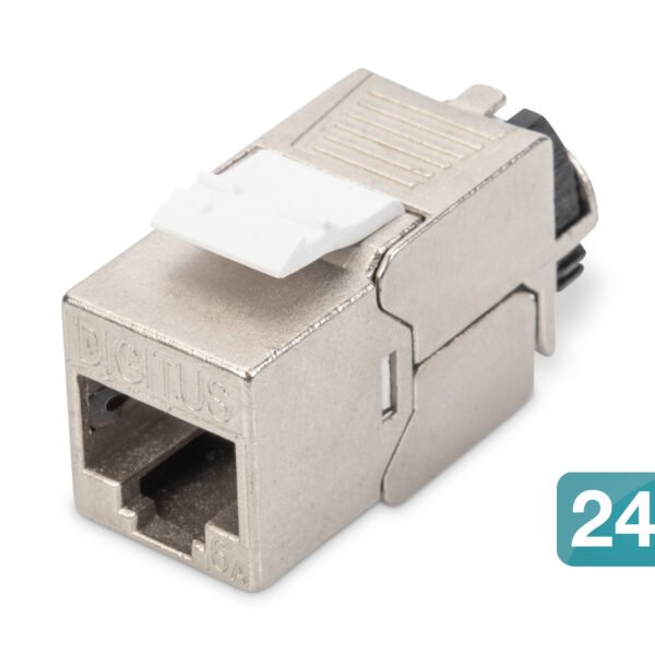 DIGITUS CAT 6A Keystone Jack shielded tool free connection set 24 pcs