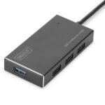 DIGITUS USB 3.0 Hub 4 port Incl. 5V/2A power supply Aluminium housing