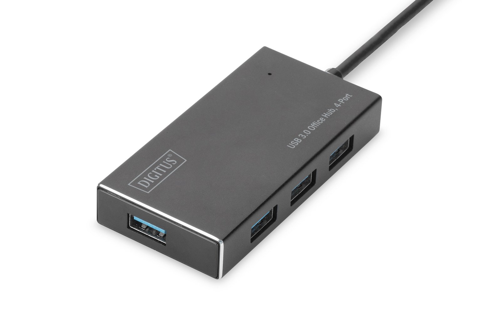 Mzzcd222CE-B8NUAircZ3w.r.jpg DIGITUS USB 3.0 Hub 4 port Incl. 5V/2A power supply Aluminium housing - Image 1