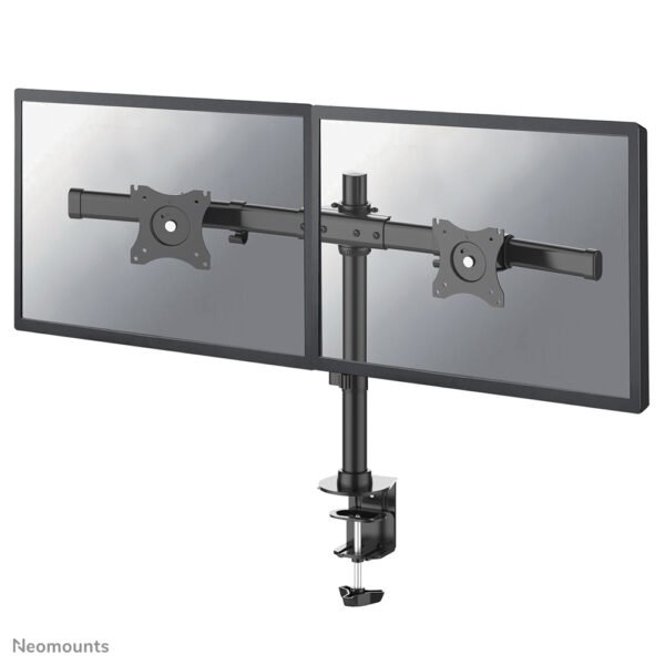 NEOMOUNTS Dual Crossbar Monitor Arm 10 27inch 0 10 kg/screen Black