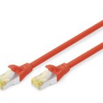 DIGITUS CAT 6A S FTP patch cord Cu LSZH AWG 26/7 length 0.5 m Red