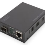 DIGITUS Gigabit Ethernet PoE+ Media Converter SFP SFP Open Slot 802.3at 30W without SFP module