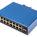 DIGITUS Industrial 16+2 Port L2 managed Gigabit Ethernet Switch 16x GE RJ45 + 2 SFP Port