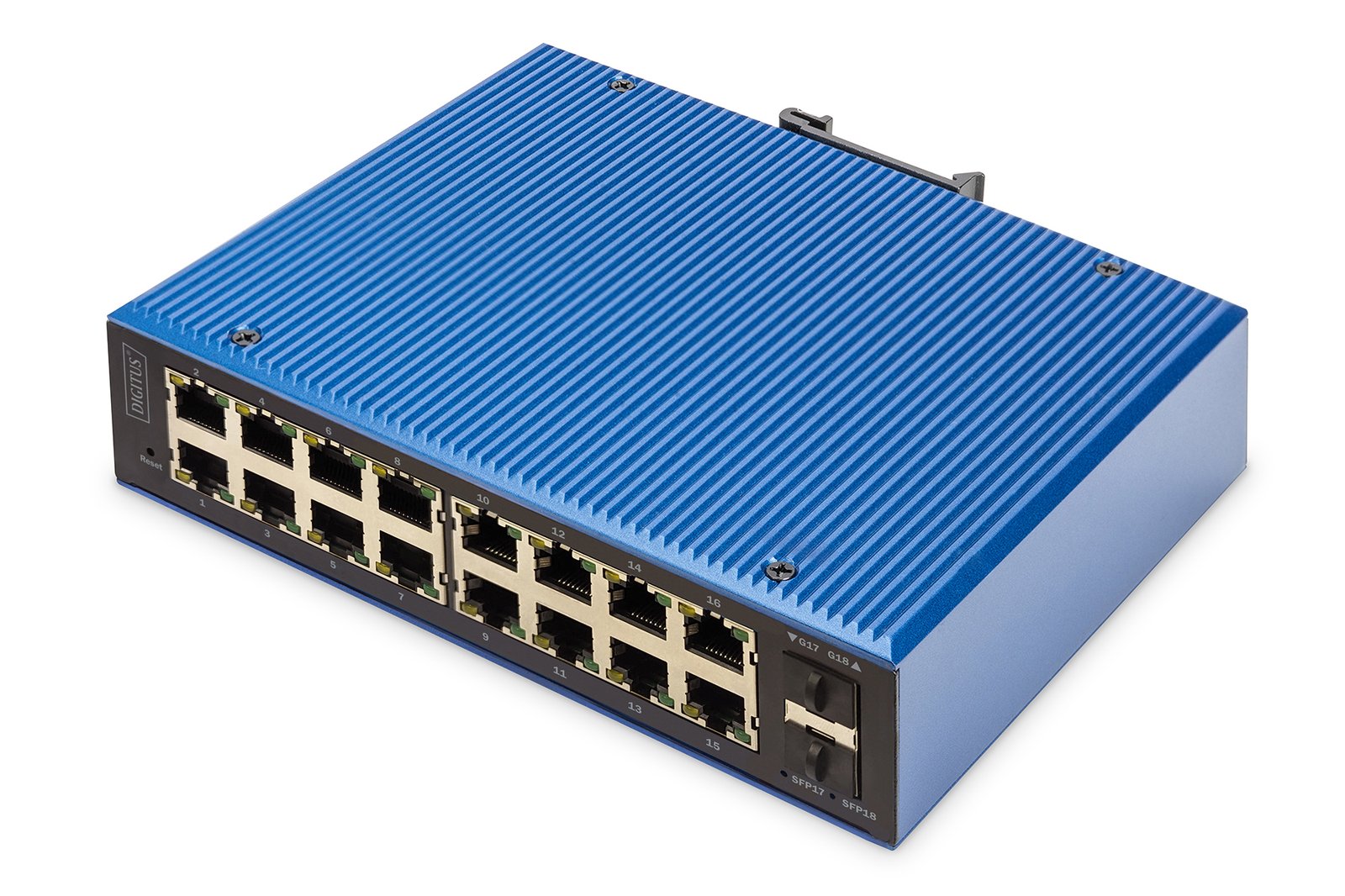 PpdpWSzfokK-HGuUIQ6i2g.r.jpg DIGITUS Industrial 16+2 Port L2 managed Gigabit Ethernet Switch 16x GE RJ45 + 2 SFP Port - Image 1