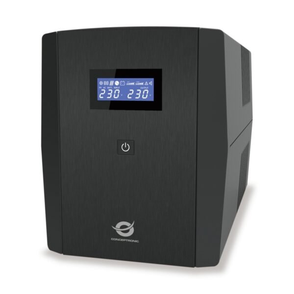 CONCEPTRONIC 2200VA 1320W UPS IEC x 3 Schuko x 2 HID USB AVR