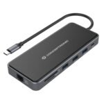 CONCEPTRONIC 12 in 1 Docking Station USB 3.2 Gen 1 MST HDMI x 2 VGA USB C Data USB 3.0 x 2 USB 2.0 SD TF/MicroSD Audio Gb
