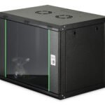 DIGITUS 9U wall mounting cabinet 474x600x450 mm Black
