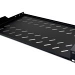 DIGITUS 1U fixed shelf for racks from 400 mm depth 45x483x250 mm up to 15 kg Black