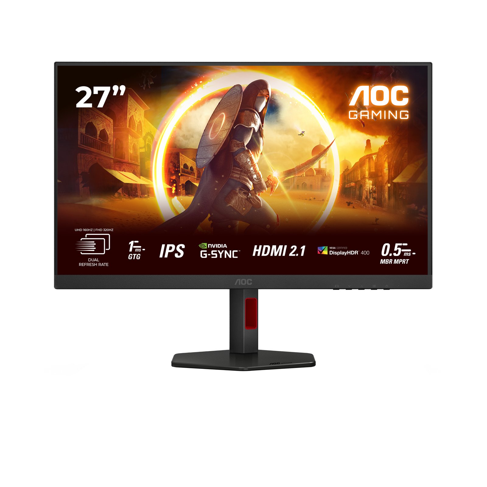 Tw1PoX8ZmUyPVtJ_UWEAiQ.r.jpg AOC G4 Series 27 inch 4k Ultra HD LED 3840x2160 160hz Black Pivot HAS - Image 1