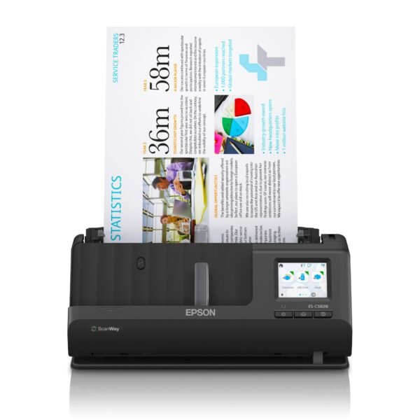 EPSON WorkForce ES C380W ADF + Sheet fed scanner 600 x 600 DPI A4 Black