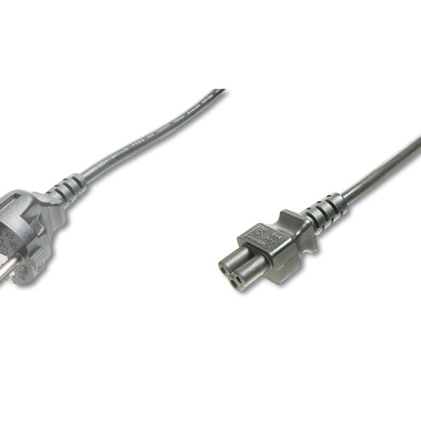 DIGITUS Power Cord CEE 7/7 (Typ F) C5 M/F H05 VV F3G 0.75qmm 250V/10A 1.2 Meter