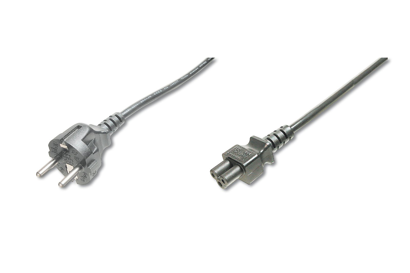 YXQt3gydBkGg8SaIojAtsg.r.jpg DIGITUS Power Cord CEE 7/7 (Typ F) C5 M/F H05 VV F3G 0.75qmm 250V/10A 1.2 Meter - Image 1