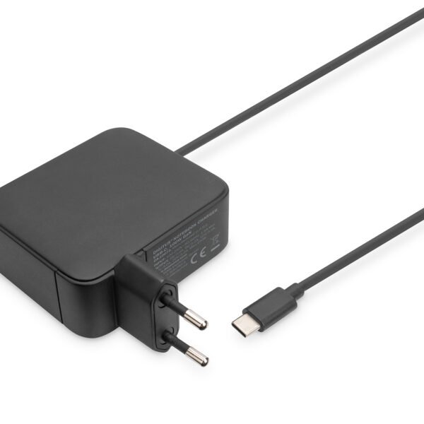 DIGITUS Notebook charger 1.2 M USB C 100W Black