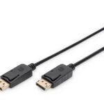 DIGITUS DisplayPort connection cable DP M/M 2m w/interlock DP 1.1a conform Black