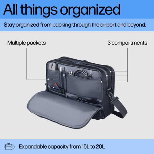 HP INC. Travel Plus 15L 14 inch Laptop Bag (A2CE2AA)