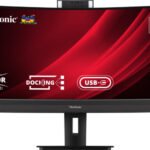 VIEWSONIC LED monitor VG3457CV 34 inch curved 2K 21:9 350 nits resp 5ms incl 2x5W speakers + webcam 5Mp USB C