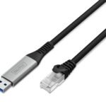 DIGITUS CAT 6A S/FTP Cable USB A to RJ45 1 Gbit/s 2m USB 3.2 Gen1 LSZH Jacket