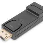 DIGITUS DisplayPort adapter DP HDMI type A M/F w/interlock DP 1.1a Full HD Black