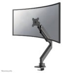 NEOMOUNTS Single Monitor Arm 10 49inch 1 18 kg (curved 14 kg) Gas Spring 180 Degrees Stop Mechanism Topfix Black