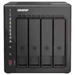 QNAP Intel Celeron J6412 NAS Tower 4x 3.5 inch Bay 8 GB RAM 4GB Flash Black