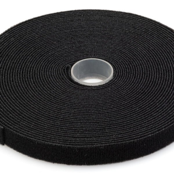 DIGITUS Hook and loop fastener tape fabric 10m x 15mm x 2.6mm on roll bl