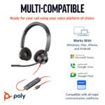 HP INC. Poly Blackwire 3320 Stereo USB C Headset +USB C/A Adapter