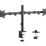 EQUIP 17 inch 32 inch Articulating Desk Mount Dual Monitor Bracket