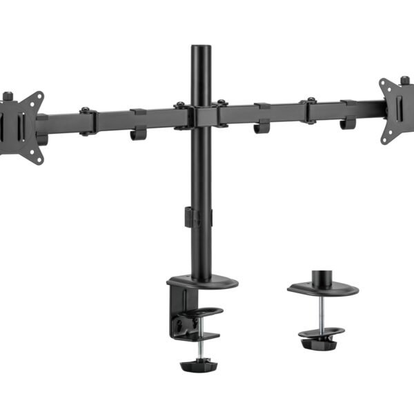 EQUIP 17 inch 32 inch Articulating Desk Mount Dual Monitor Bracket