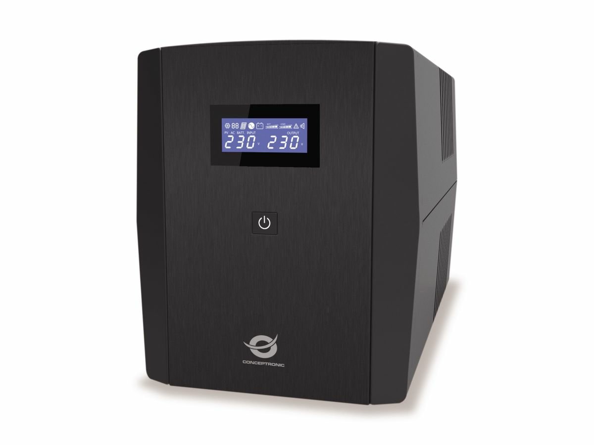 ozAQvQ4cT0u8p48Qb3pk5A.r.jpg CONCEPTRONIC 1500VA 900W UPS IEC x 6 HID USB RJ45 In/Out AVR - Image 1